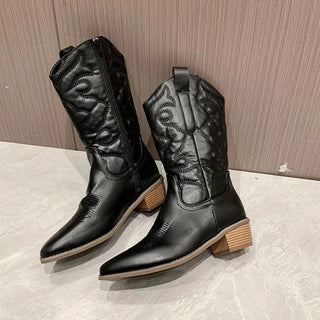 Cowboy Stiefel Damen Plateau | Western
