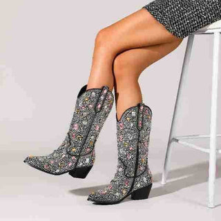 Cowboy Stiefel Damen Schwarz | Western