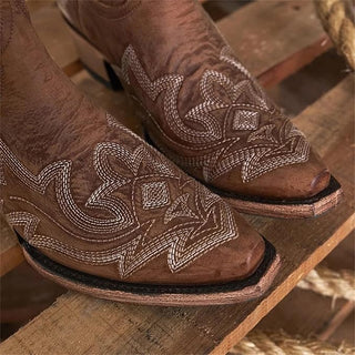 Cowboy Stiefel Damen Stickerei | Western