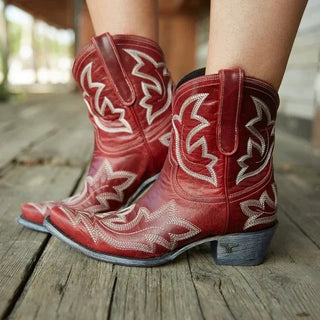 Cowboy Stiefel Damen Stickerei | Western