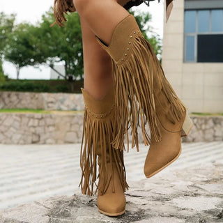 Cowboy Stiefel Damen Western | Fransen