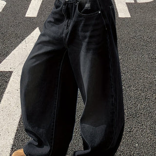 Damen Baggy-Jeans Mit Hohem Bund Und Weitem Bein | Weit
