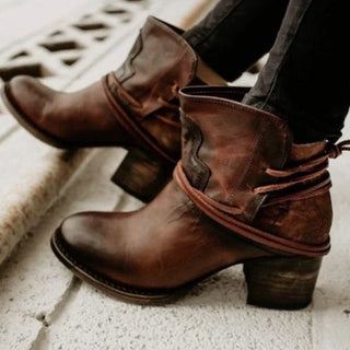 Damen Cowboy Stiefeletten Mit Blockabsatz | Westernstil