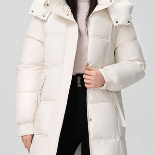 Damen Daunenjacke Mit Abnehmbarer Kapuze | Winter