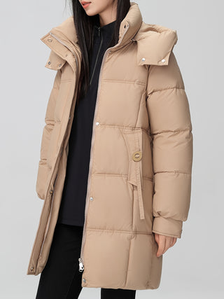 Damen Daunenjacke Mit Abnehmbarer Kapuze | Winter