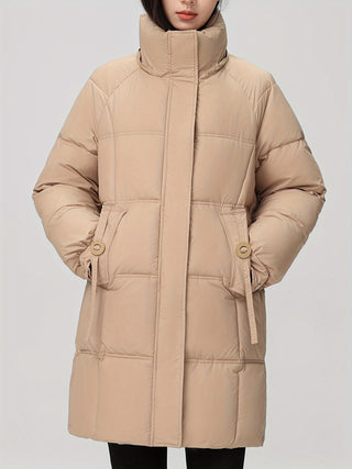 Damen Daunenjacke Mit Abnehmbarer Kapuze | Winter