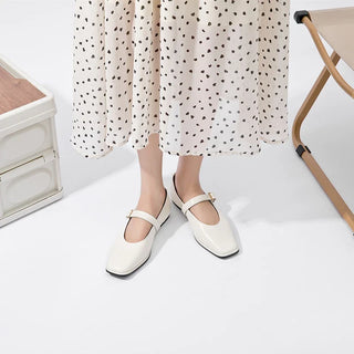 Damen Dirndl Schuhe mit Riemchen | Klassische Ballerinas