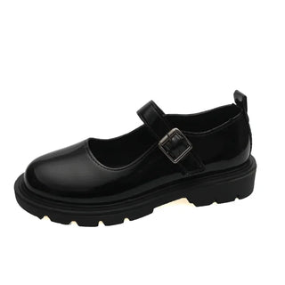 Damen Dirndl Schuhe mit Schnallenriemen | Klassisches Design