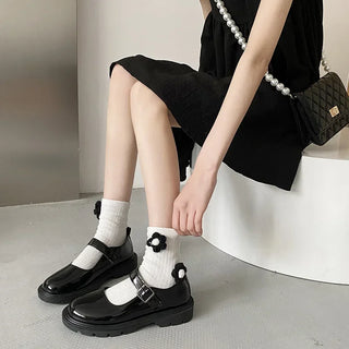 Damen Dirndl Schuhe mit Schnallenriemen | Klassisches Design