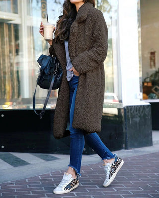 Damen Fleecejacke Lang Geschnitten | Winter