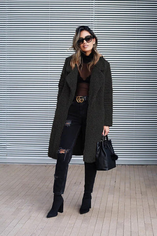 Damen Fleecejacke Lang Geschnitten | Winter
