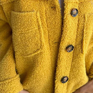 Damen Fleecejacke Mit Knöpfen | Kurz