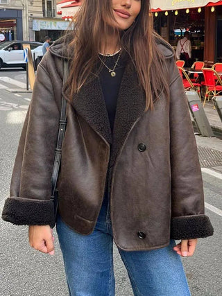 Damen Fleecejacke Mit Reverskragen | Winter