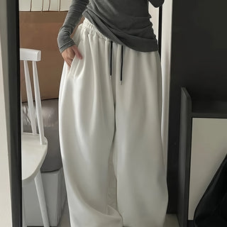 Damen Jogginghose Mit Tunnelzug Und Weitem Bein | Locker