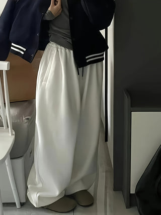 Damen Jogginghose Mit Tunnelzug Und Weitem Bein | Locker