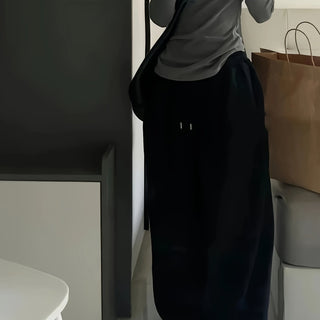 Damen Jogginghose Mit Tunnelzug Und Weitem Bein | Locker