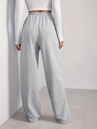Damen Jogginghose Mit Weitem Bein | Lockerer Sitz