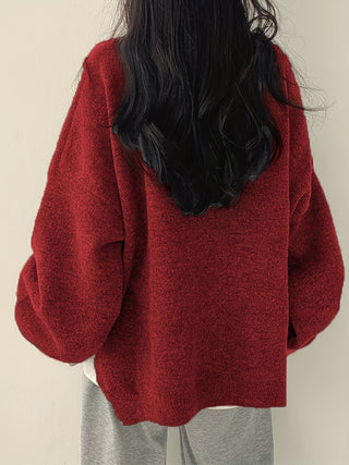 Damen Kuschelpullover Mit Rundhals Und Oversize-Schnitt | Weich
