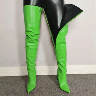 Damen Overknee-Stiefel Mit Hohem Stilettoabsatz | Winter