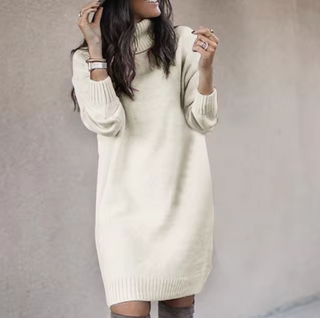 Damen Pulloverkleid Mit Langarm | Casual