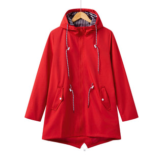 Damen Regenjacke Mit Kordelzug | Wasserdicht