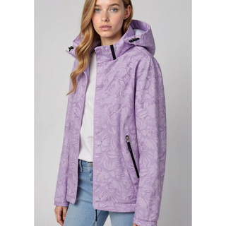 Damen Regenjacke Mit Reißverschlusstaschen | Mit Kapuze