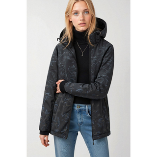 Damen Regenjacke Mit Reißverschlusstaschen | Mit Kapuze
