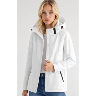 Damen Regenjacke Mit Reißverschlusstaschen | Mit Kapuze