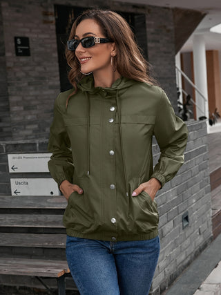 Damen Regenjacke Mit Verstellbarer Kapuze | Leicht