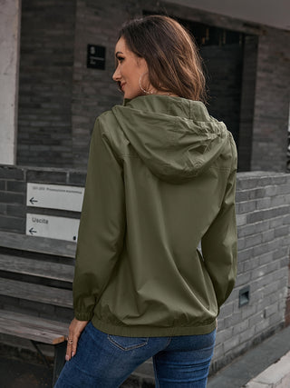 Damen Regenjacke Mit Verstellbarer Kapuze | Leicht