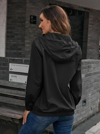 Damen Regenjacke Mit Verstellbarer Kapuze | Leicht