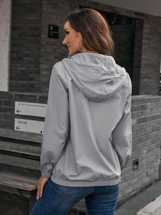 Damen Regenjacke Mit Verstellbarer Kapuze | Leicht