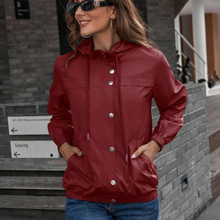 Damen Regenjacke Mit Verstellbarer Kapuze | Leicht