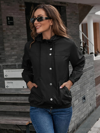 Damen Regenjacke Mit Verstellbarer Kapuze | Leicht