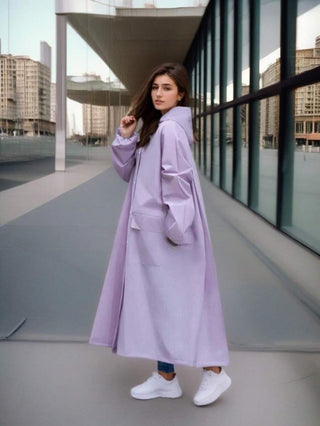 Damen Regenmantel In Weiter Oversize-Passform | Lang