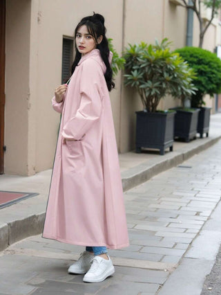 Damen Regenmantel In Weiter Oversize-Passform | Lang