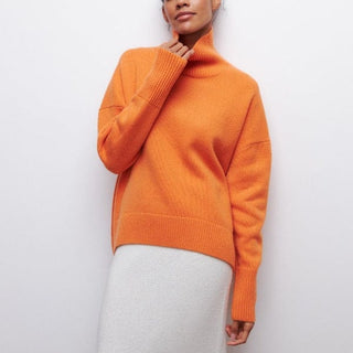 Damen Rollkragenpullover Mit Rippstruktur | Übergröß