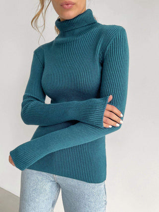 Damen Rollkragenpullover Mit Schmaler Passform | Lang