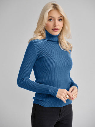 Damen Rollkragenpullover Mit Schmaler Passform | Lang
