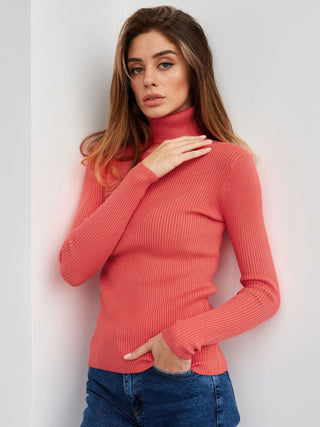 Damen Rollkragenpullover Mit Schmaler Passform | Lang