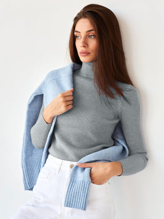 Damen Rollkragenpullover Mit Schmaler Passform | Lang