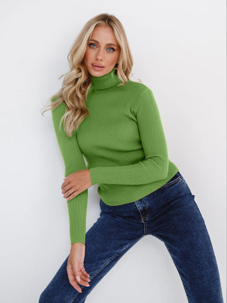 Damen Rollkragenpullover Mit Schmaler Passform | Lang