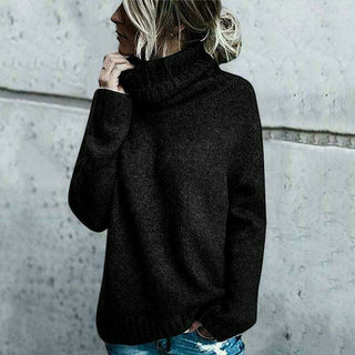 Damen Rollkragenpullover Mit Seitenschlitz | Übergröß