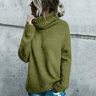 Damen Rollkragenpullover Mit Seitenschlitz | Übergröß