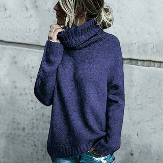 Damen Rollkragenpullover Mit Seitenschlitz | Übergröß