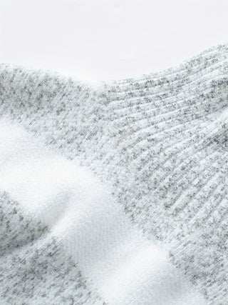 Damen Rollkragenpullover Mit Streifenmuster | Lang