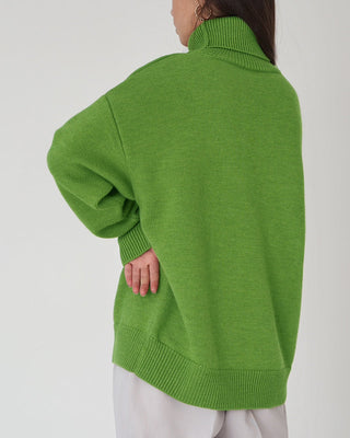 Damen Rollkragenpullover Mit Strukturbund | Übergröß