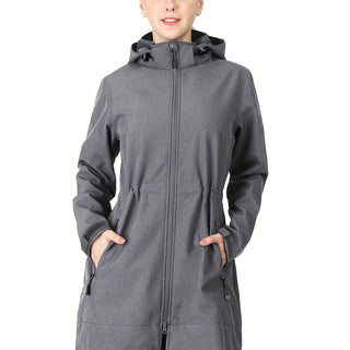 Damen Softshelljacke Mit Abnehmbarer Kapuze | Regen