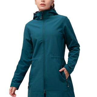 Damen Softshelljacke Mit Abnehmbarer Kapuze | Regen