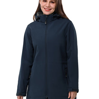 Damen Softshelljacke Mit Abnehmbarer Kapuze | Regen